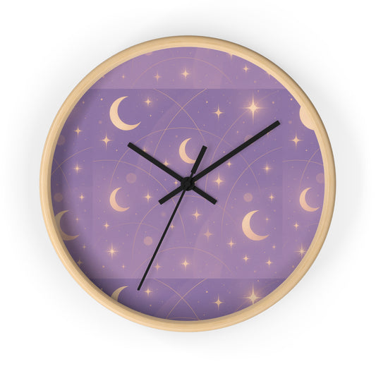 Golden Retro Arches Wall Clock