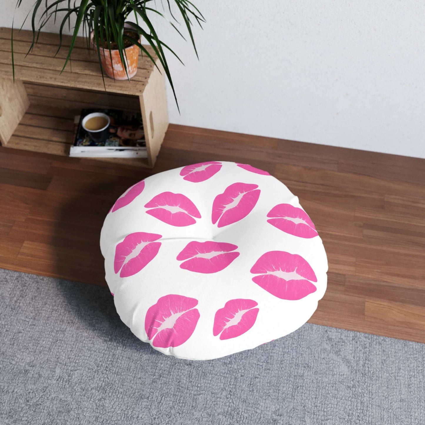 Tufted Floor Pillow, Round