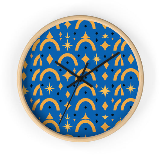Blue Dawn Retro Wall Clock