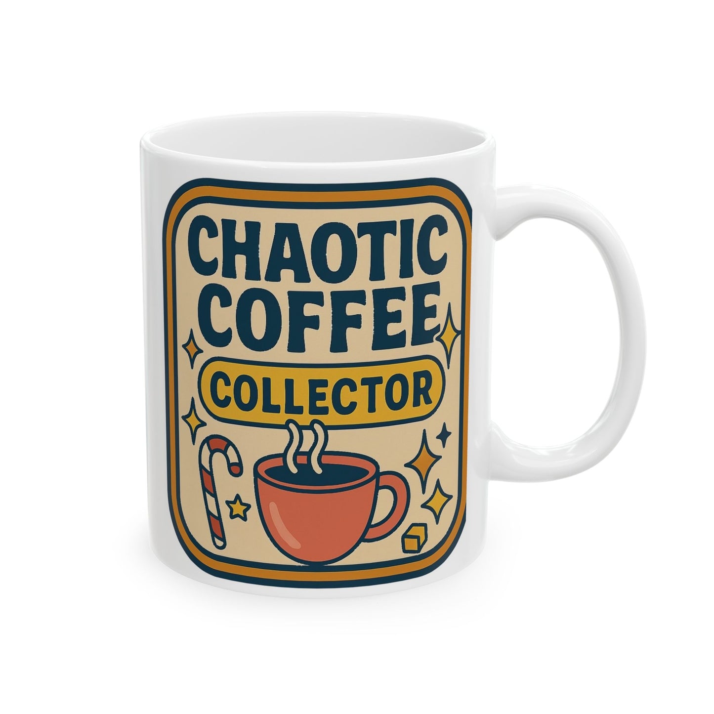Coffee Mug — "Chaotic Coffee Converter" Retro Ceramic Mug (11oz, 15oz)