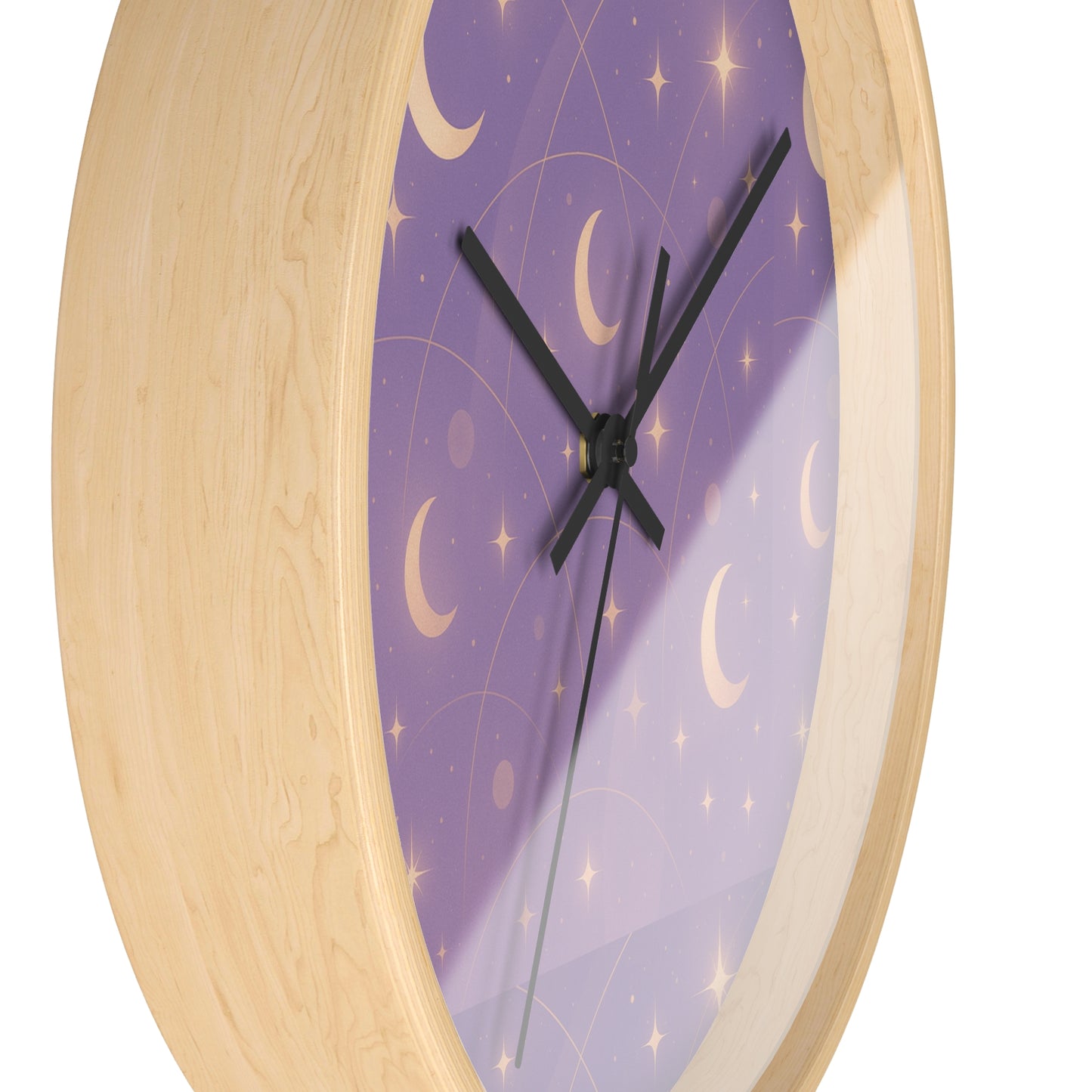 Golden Retro Arches Wall Clock