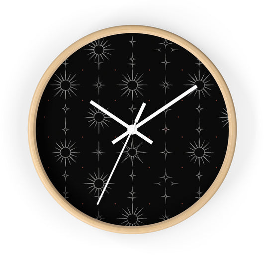 Midnight Starburst Wall Clock