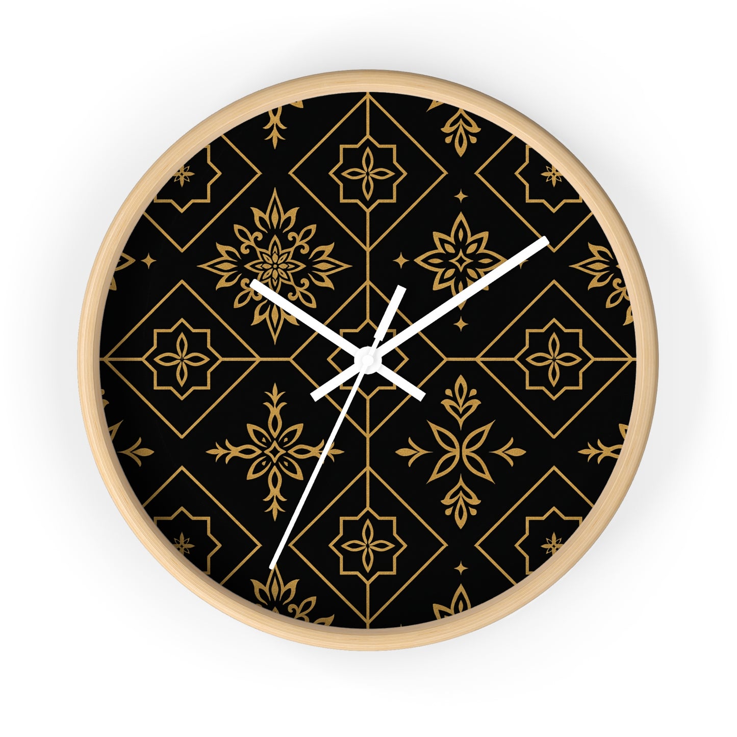 Zahara Belle Signature Clock
Moroccan Gold Geometric Wall Clock – Luxe Boho Pattern Home Decor