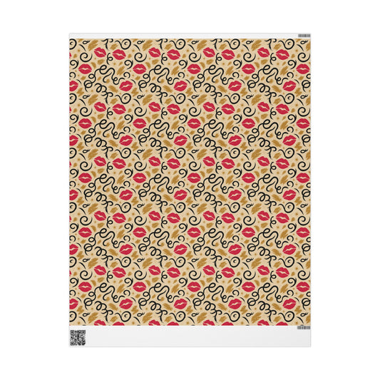 “Festive kisses”Wrapping Paper
