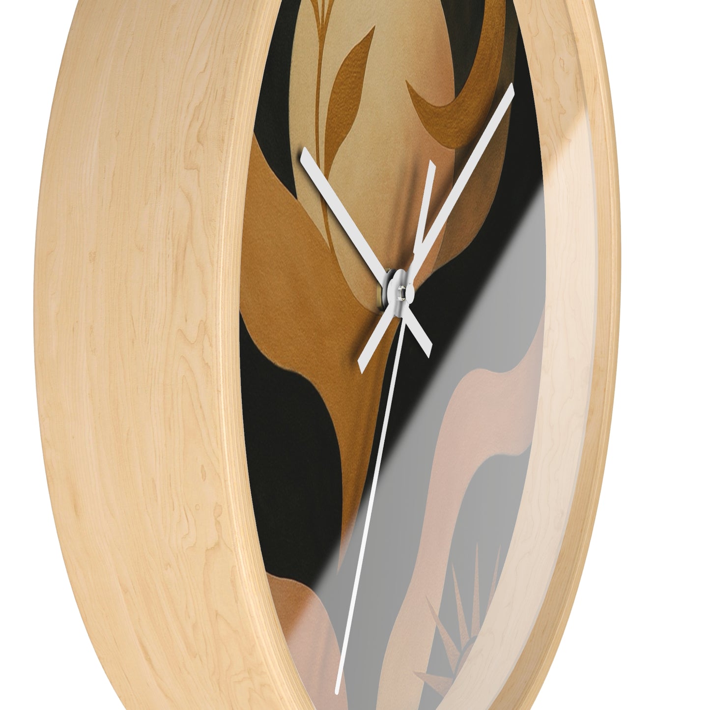 Abstract Moonlight Wall Clock — Boho Modern Decorative Clock