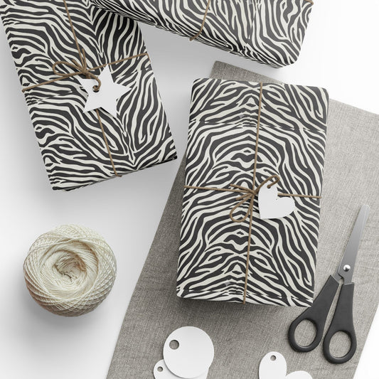 Gift Wrapping Paper - Zebra Design for Festive Occasions