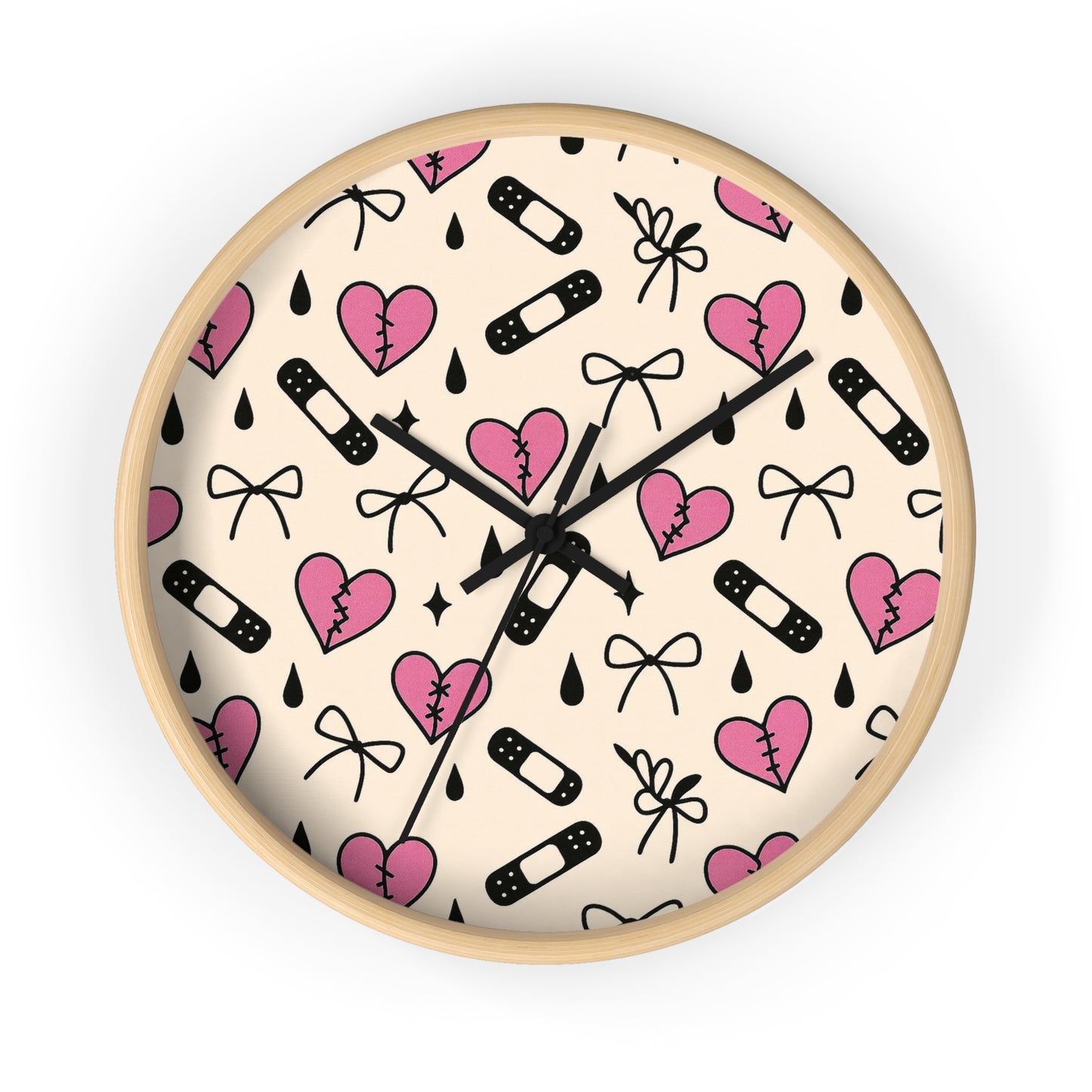 Suki Belle Signature Clock
Kawaii Stitched Heart Wall Clock – Pink Soft-Rebel Cute Bedroom Decor