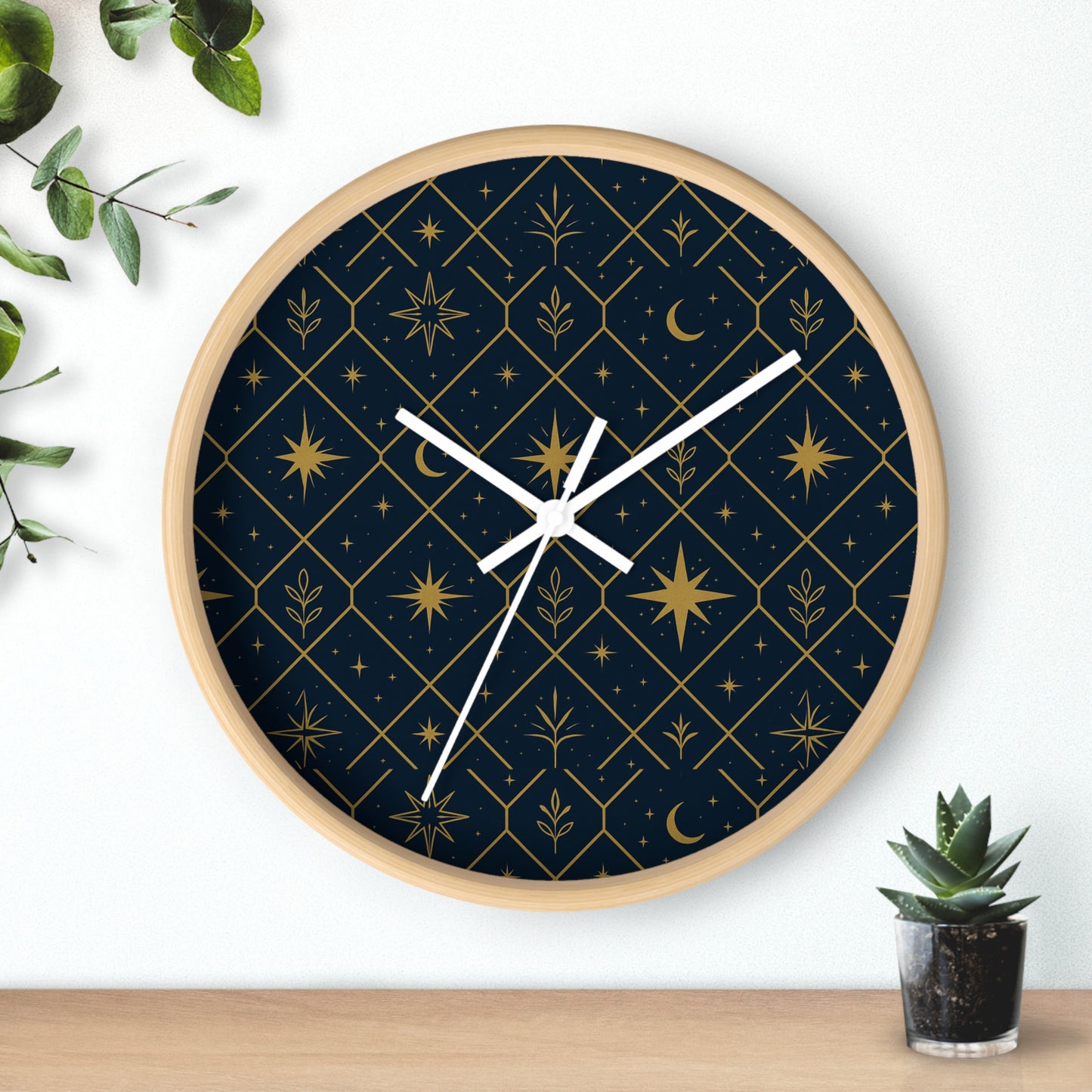 Luna Belle Signature Clock
Celestial Starburst Teal & Gold Wall Clock – Mid-Century Modern Decor