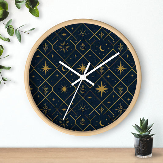 Luna Belle Signature Clock
Celestial Starburst Teal & Gold Wall Clock – Mid-Century Modern Decor