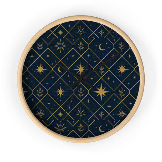 Luna Belle Signature Clock
Celestial Starburst Teal & Gold Wall Clock – Mid-Century Modern Decor