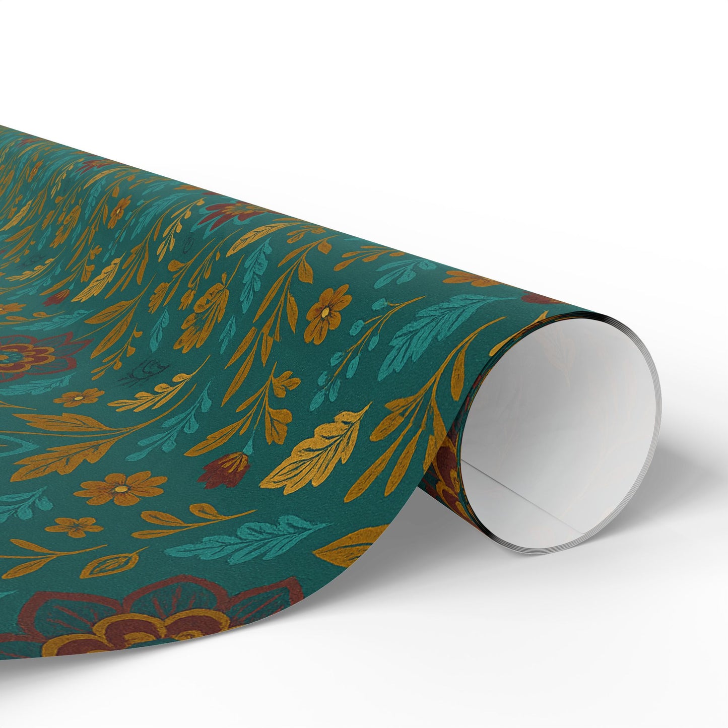 “Green with Envy” Floral Wrapping Paper