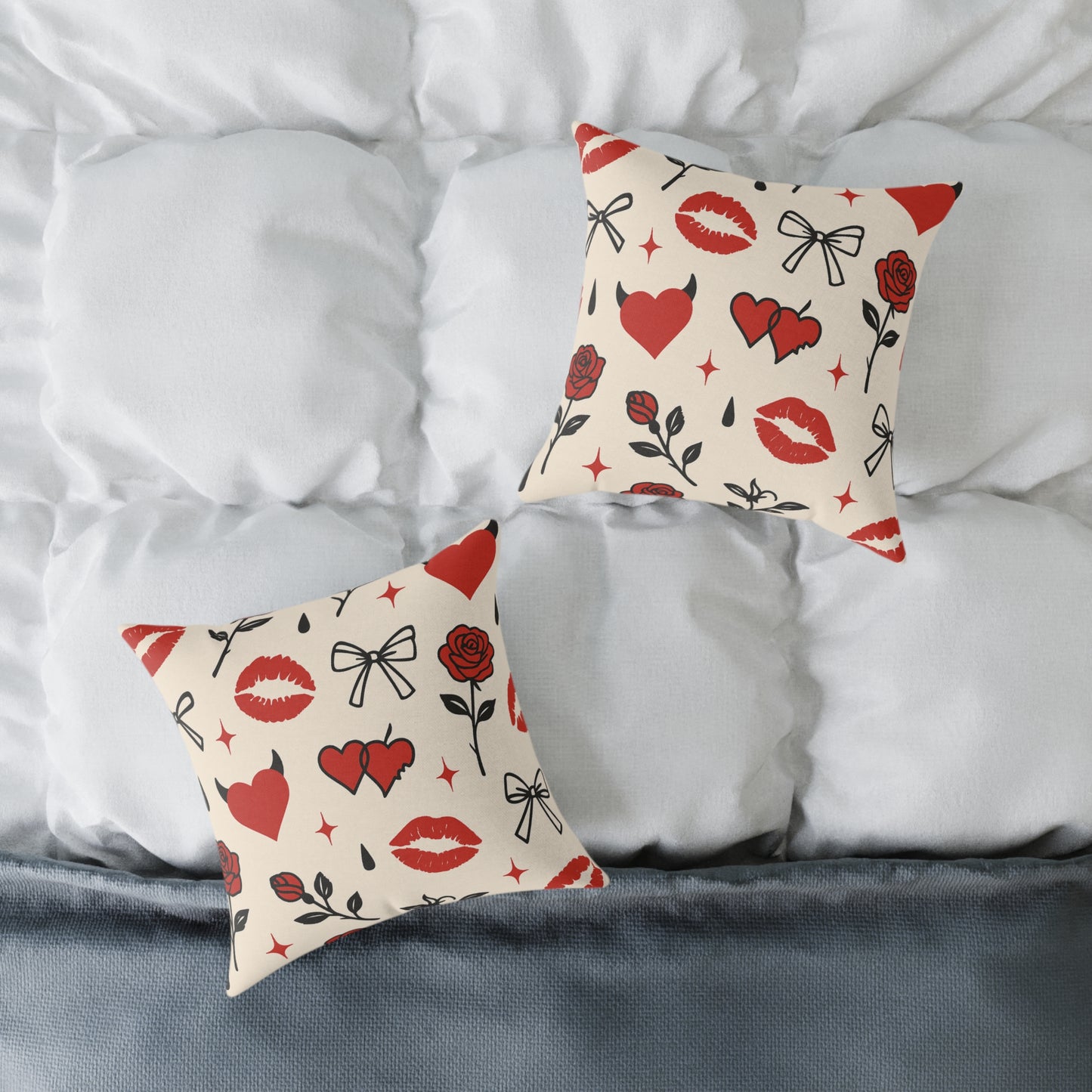 Anna Belle Signature Print Throw Pillow