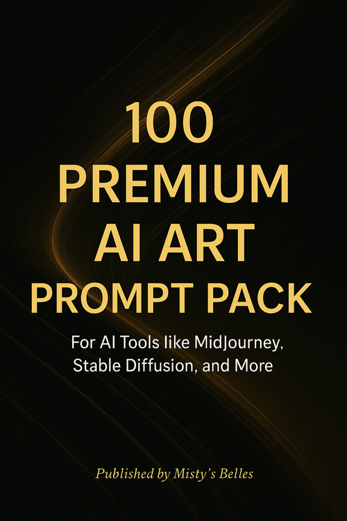 Premium 100 AI Art Prompts Pack – Cinematic, Fashion, Fantasy & More