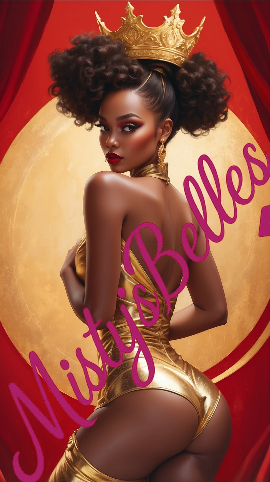 👑 Zahara Belle Premium Wallpapers – Queen of Gold Edition (8 Designs)