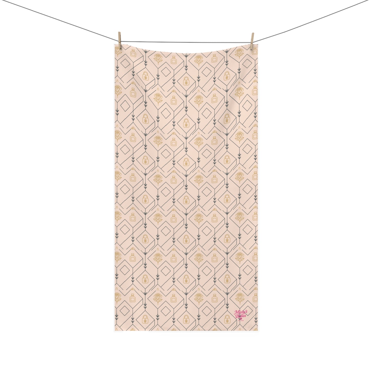 “Camille” Signature Towels – Soft Blush