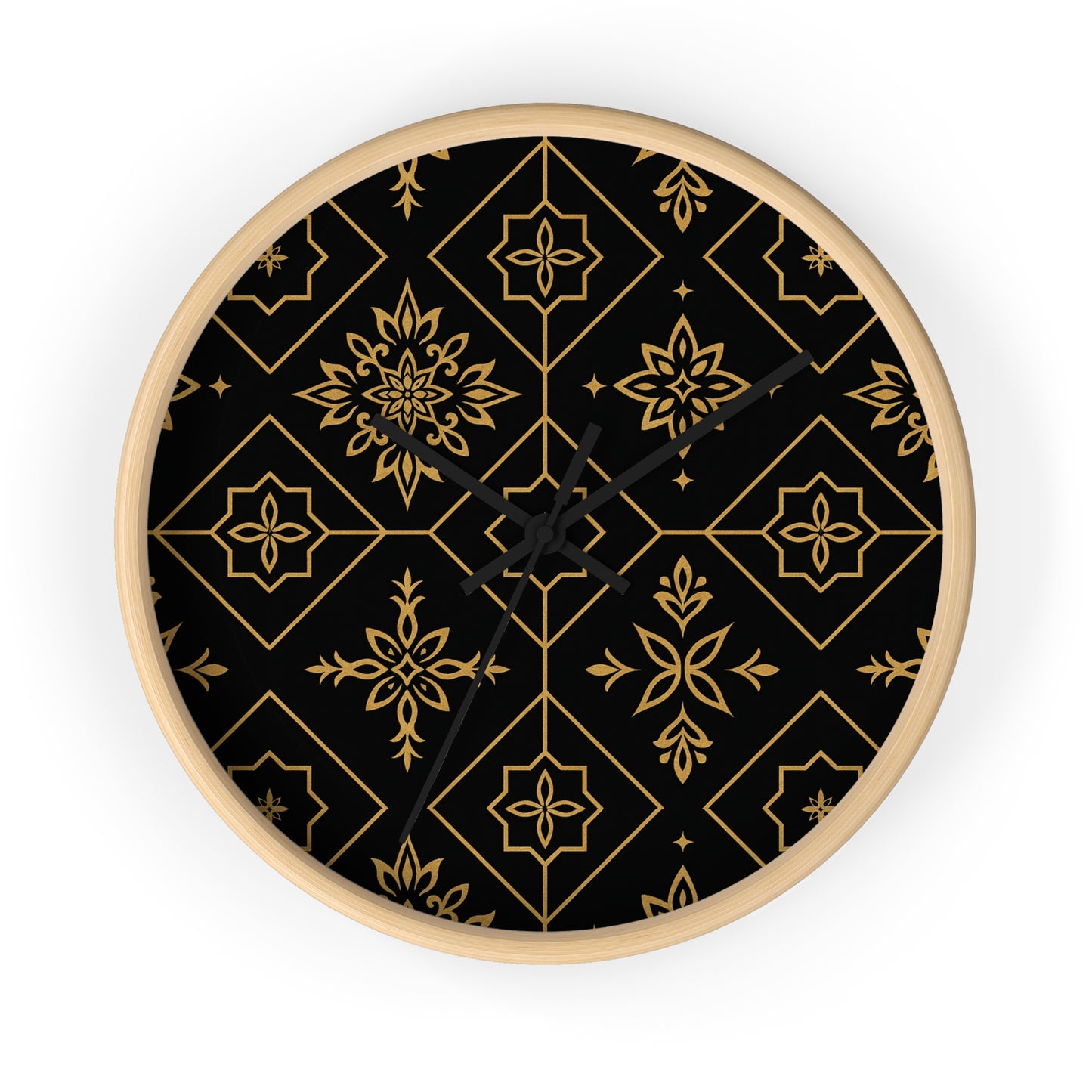 Zahara Belle Signature Clock
Moroccan Gold Geometric Wall Clock – Luxe Boho Pattern Home Decor