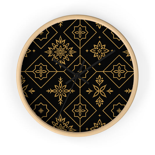 “Zahara” Signature Black & Gold Inferno Clock