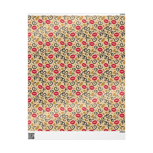 “Festive kisses”Wrapping Paper