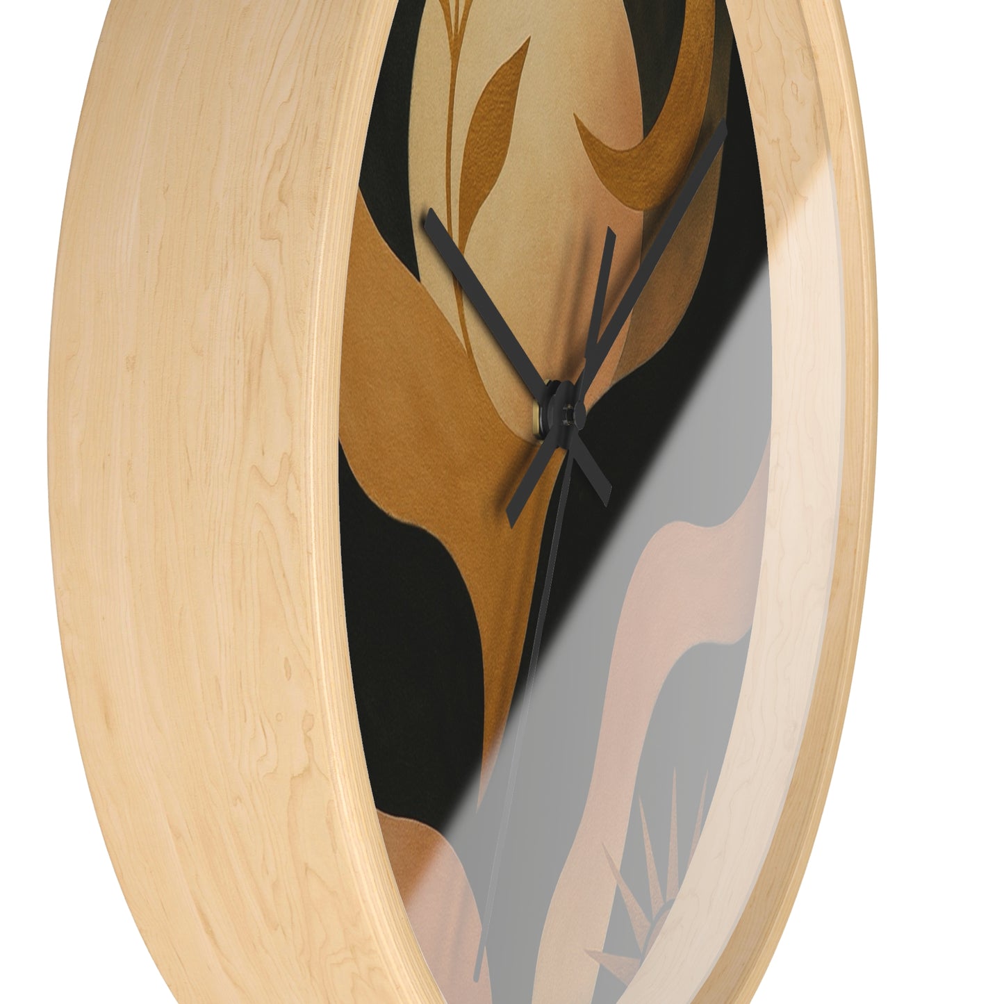 Abstract Moonlight Wall Clock — Boho Modern Decorative Clock