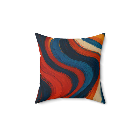 Electric Dreams – Abstract Flow Throw Pillow