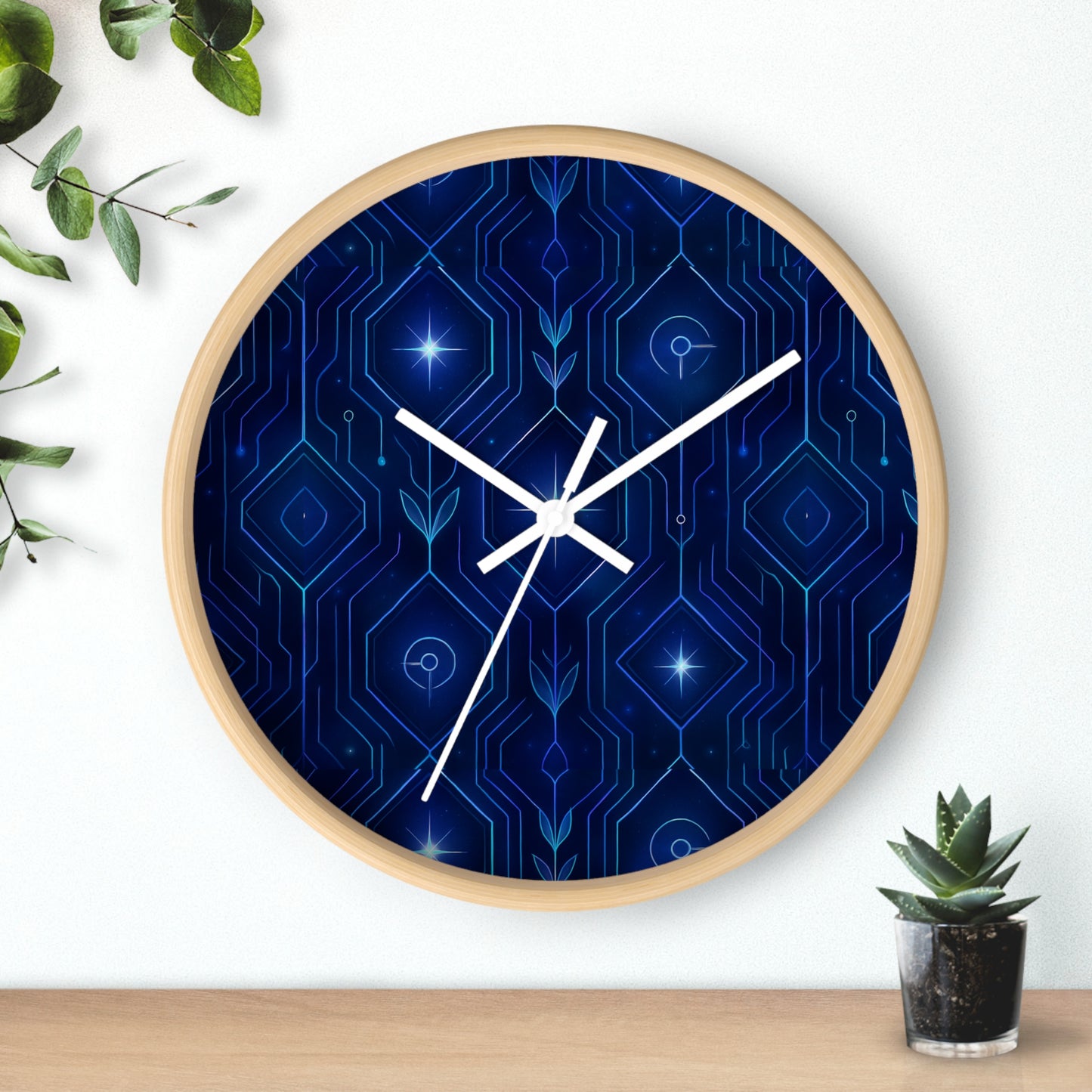 Nova Belle Signature Clock
Neon Cosmic Galaxy Wall Clock – Futuristic Sci-Fi Pattern Room Decor