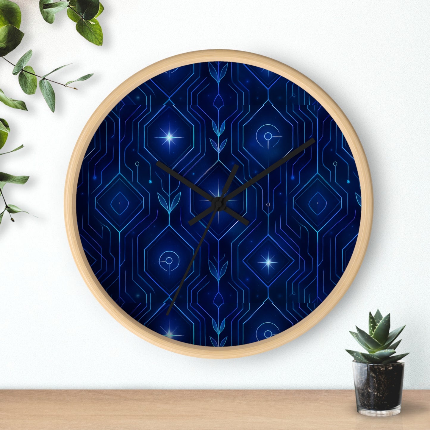 Nova Belle Signature Clock
Neon Cosmic Galaxy Wall Clock – Futuristic Sci-Fi Pattern Room Decor