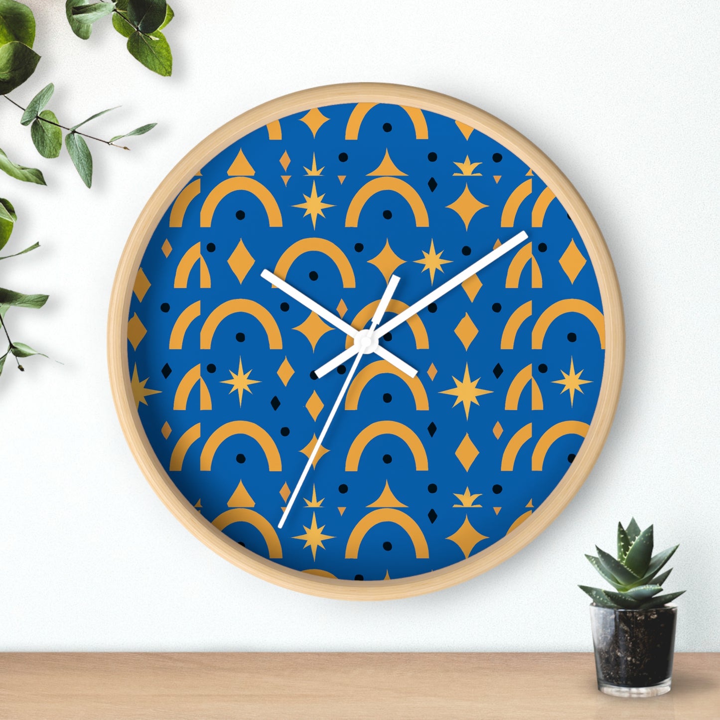 Blue Dawn Retro Wall Clock