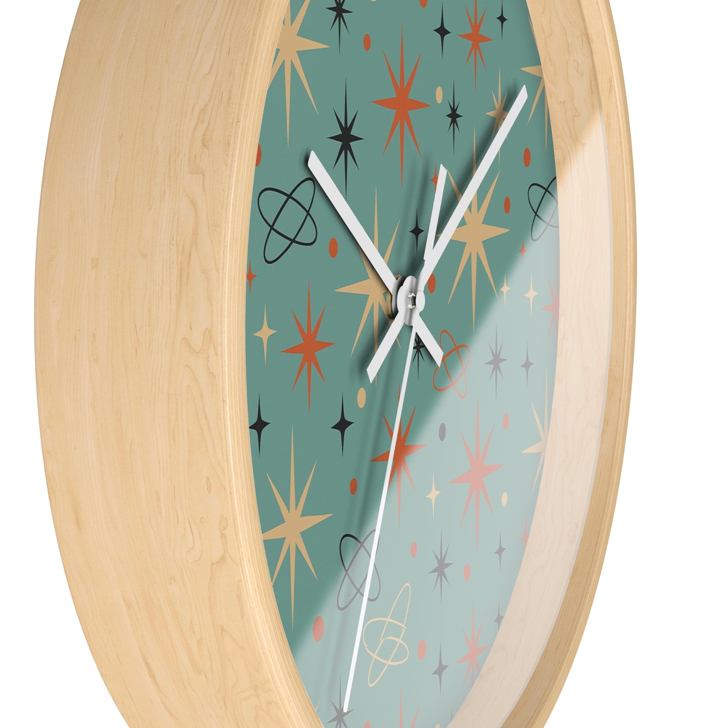 Lulabelle “Vintage Darling” Mid-Century Floral Wall Clock