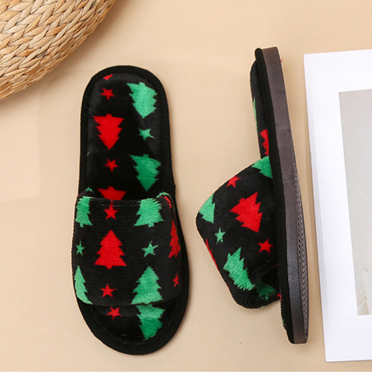 Cozy Belle Plush Slippers – Holiday Edition 🎄✨