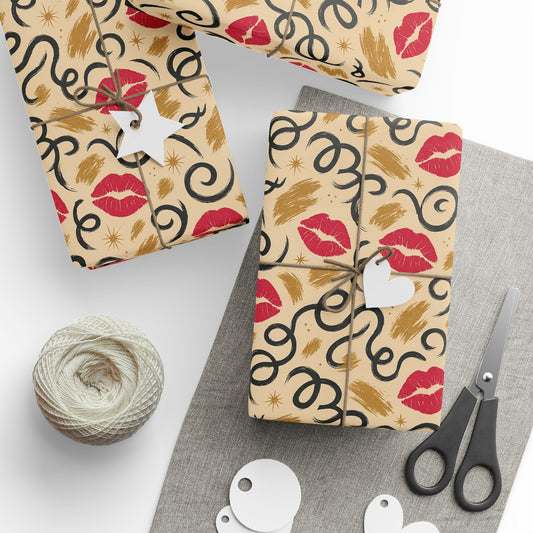 “Festive kisses”Wrapping Paper