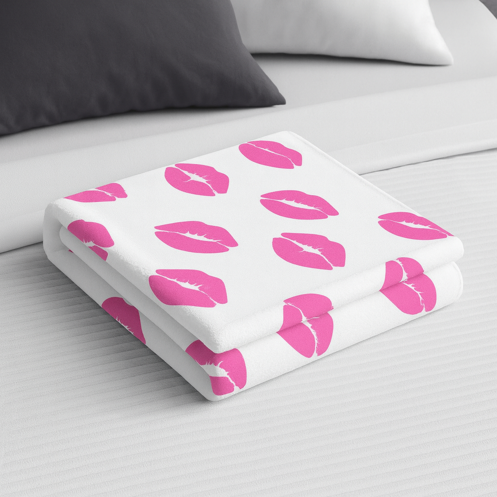 Belle Kissed Sherpa Fleece Blanket