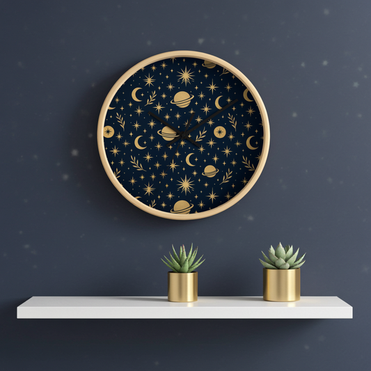 Cosmic Elegance Clock