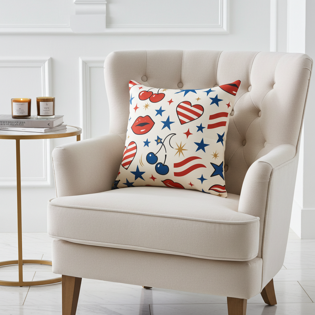 Dakota Belle Signature Print Throw Pillow