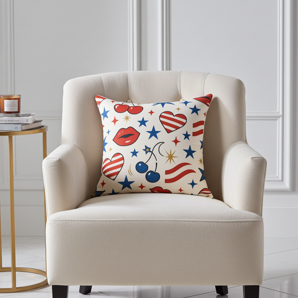 Dakota Belle Signature Print Throw Pillow