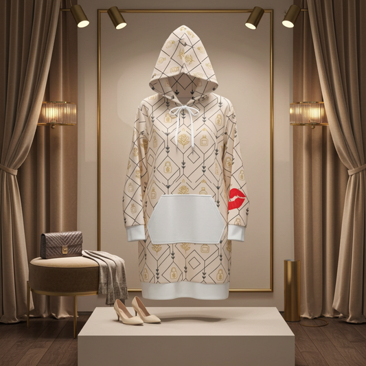 Camille  Luxe Hoodie Dress — Cozy, Bold & Unapologetic