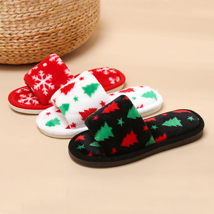 Cozy Belle Plush Slippers – Holiday Edition 🎄✨